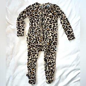 Posh Peanut Lana Footie Ruffled Zippered One Piece